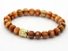 Hurtowe nowe produkty dla mężczyzn i kobiet prezent, New Arrival 8mm Natural Beaded Wood Buddha Bransoletki