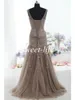 Vintage Mother of the Bride Dresses Mermaid V Neck Applique Pärlor Tulle Corset Custom Made Formal Evening Clowns2978732