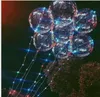 Led lumineuse transparente 3 mètres lumières ballon clignotant décorations de fête de mariage fournitures de vacances ballons de couleur cadeau de Noël lumineux