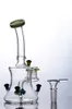 Färgad liten svampbägare Bong Cheech Glass Bubbler Bent Neck Vattenrör Billiga Small Hookah 14mm Joint