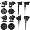 Outdoor Waterproof LED Landscape Garden Wall Yard Path Pond Flood Light 9W 15W Landscape Green Projector Garden Sky Star flood lighting 7070