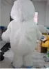 2018 venda quente branco neve monstro mascote traje adulto abominável boneco de neve monstro mascotte outfit terno vestido extravagante