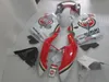 Kit carene in plastica per SUZUKI GSXR600 GSXR750 1996-2000 GSX-R600 / 750 96 97 98 99 00 set carene moto bianco rosso LUCKY STRIKE GB43