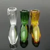 色付きの湾曲ガラスパイプ卸売ガラスパイプオイルバーナーパイプ、無料配達