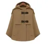 Royaume-uni flambant neuf mode automne hiver marron marine cachemire à capuche Cape manteau Nibbuns femmes manteau Casacos Femininos livraison gratuite