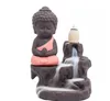 Der kleine Mönch, Rückfluss-Räuchergefäß, Rückfluss-Turm, Kegel, Stäbchenhalter, Keramik-Porzellan, Buddha-Mönch, Aschefänger