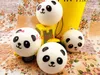 Gratis frakt 2 stycken / mycket 4cm söt mjukt panda ansikte bullar squishy kawaii pendants mat squishies mobil mobil cellphone charm