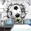 Özel Duvar Resmi Duvar Kağıdı 3D Futbol Spor Yaratıcı Sanat Duvar Boyama OturmaOdası Yatak odası TV Arkaplan Fotoğraf Duvar Kağıdı Futbol