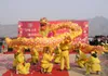 18m10 adult 9 joint adults mascot Costume silk CHINESE Traditional Culture DRAGON DANCE Folk Festival Celebration Stage Props2787