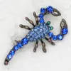 12pcs/lot Wholesale Clear Crystal Rhinestone Scorpion Fashion Costume Pin Brooch C316