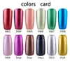 Großhandel-24pcs / lot Neue europäische und amerikanische Mode Metallic Nagellack 12 Farben UV Gel Lack Hohe Qualität Vernis Nagelkleber