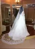 Real Pos 2020 WhiteIvory Wedding Veil 3M With Comb Lace Beads Mantilla Bridal Veil Wedding Accessories Veu De Noiva7339551