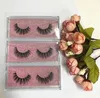 Najwyższej jakości 20 par / partia 3D Faux Norek Strip Lash Natural Długi Rosyjski objętość Silk Eyas Extensions Drop Shipping