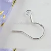 200pcs / lot Fermoirs en argent sterling 925 Crochets Boucles d'oreilles Résultats Crochets en fil de poisson Bijoux DIY 15mm Hameçon Fit Boucles d'oreilles 256N