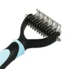 Professional Pet Dog Cat Hair Grooming Undercoat Rake Comb Mat Breaker Dematting Tool with 11 Blades, Small