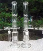 Nouvelles plates-formes pétrolières Bongs en verre Grand vase de conduite d'eau Perc Percolateur Fumer Piper 18mm Joint Épais Bras 45CM Hauteur narguilés