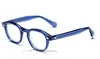 2016 johnny depp glasögon topp Kvalitetsmärke rund glasögonbåge fri frakt