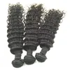 Cheveux brésiliens malaisiens avec fermeture armure de cheveux humains humides et ondulés 4 Pcs/Lot fermeture de Base en soie vague profonde brésilienne avec faisceaux