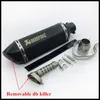 Akrapovic 38-51mm Universal Motocicleta Modificado Escape Silenciador Tubo De Ventilação Tubo Para GY6 CBR CBR250 CBR250 CB600 YZF FZ400 Z750