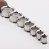 F15 Mix 5-20mm 144pcs Stainless Steel silver Ear Tunnel Body Jewelry double Flare Flesh Tunnel internally threaded