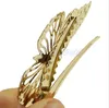Hair Clippers Women Shiny Gold Butterfly Hair Clip Headband Hairpin Headpiece Beauty Lady Accessories Headpiece Hairband Jewelry