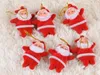 1000 sztuk / partia Darmowa Wysyłka Mini Santa Claus Christmas Ornament Dekoracji Dostawy Wisiorek Dla Chrismas Drzewo Boże Narodzenie prezent