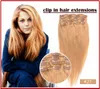 14 "- 26", 8pcs estensioni brasiliane remy dei capelli dei capelli remy dei capelli remy brasiliani non trattati, 12 colori per scelgono, 200g / set,