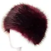 Wolne nowe kobiety Faux Fox Fur Rosyjski Kosadek Winter Hat Warm HAT HATS Wysoka jakość253c