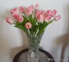 Konstgjord blomma högkvalitativ verklig touch pu tulip skrivbord bröllop hem dekoration gåva multicolor jia2015620669
