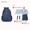 Torba na pieluchy dla matki Baby Bag Backpack Wózek Wielofunkcyjny Duża Pojemność Plecak Plecak Torba z 3 sztuk Prezenty