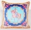 luxury velvet cushion cover blue horse sofa throw pillow case euro cojines ethnic geometric almofadas modern home decor5708652