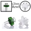 Färgad glasskål Rökning Tillbehör 14 / 19mm Man Joint Conection Star / Flower Style med 6 färger Glas Bong Bowls Rök tillbehör för vattenrör