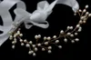 Vintage Inspired Bridal Headband Vine Wedding Headpiece Flexible Bendable Bride Freshwater Pearls Enamel Flower Charms Wedding Hair Jewelry