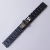 Ny 2017 Ankomst 20mm 22mm Watchband Strap Armband Dark Blue Matte Stainless Steel Metal Watch Band Belt för Gear S2 S3 S4 Men WO3632930