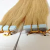 top grade Tape in hair extensions 40pcs / pack remy hair skin weft colors blonde Double Sides Adhesive brazilian indian human hair