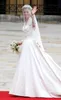 Kate Middleton Suknia ślubna Welony ślubne Koronki Krawędź Jedna Warstwa Vintage Akcesoria dla nowożeńców do Brides Chapel Długość 150 cm Handmade