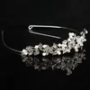 2020 Ny trendig bröllop Bridal Prom Party Princess Pearl Crystal Flower Hair Band Tiara pannbandsmycken Tillbehör8740924