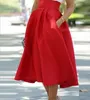 2016 nouvelles femmes vêtements printemps tendance de la mode en Europe et en amérique jupe rouge sexy taille haute longues jupes tutu maxi pour les femmes