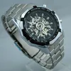 2023 Stainless Steel WINNER Brand Self-wind Mechanical Skeleton Watches Mens Fashion Wristwatch