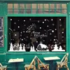 Feliz Navidad Etiqueta de La Pared DIY Windbells Pared Cabina de Copo de nieve Muñeco de Nieve Ventana Adornos Adornos Nave de la Gota