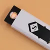 Çakmaklar USB Şarj Edilebilir Pil Elektronik Sigaralar Çakmak Rüzgar Geçirmez Alevsiz Hiçbir Gaz Yakıt ABS Alev Geciktirici Plastik DHL