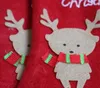 Christmas Decorations snowflake deer Christmas stocking gift bag candy apple bags wrap long stockings socks red Festive Party Supplies EMS