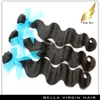 Наращивание волос 10-34 дюйма Virgin Indian Body Wave Gair Pair Packages 3PCS / LOT Натуральное цветное удлинение для волос в Bellahair