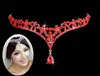 Imagem real estilo coreano headpieces feminino áustria cristal v forma gota de água coroa tiaras hairwear casamento nupcial jóias acessório3501859