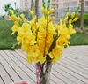 Single simulation 8 colors silk artificial plant orchid flower arranging art for sitting room adornment direction TH0168355010