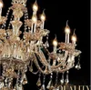 Lustres Lustre en cristal moderne éclairage domestique lustres et pendentifs Champagne lampe d'intérieur de salon D950mm H850mm livraison gratuite