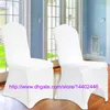 Ücretsiz Kargo 50 adet Evrensel Beyaz Spandex Düğün Likra Sandalye Düğün Ziyafet Otel Dekorasyon Sıcak Satış Toptan için Kapakları #