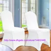 Livraison Gratuite 100 pcs Universel Blanc Spandex De Mariage Lycra Chaise Couvre pour Mariage Banquet Hôtel Décoration Vente Chaude En Gros #