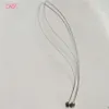 12 Eenheden Roestvrij haarapplicatie Trekken haarverlengingsgereedschap Topkwaliteit Nano Ring Haar Threader Zilver Kleur3131362