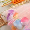 Summer Toddler Girls Dress Rose Flower Colorful petals Gauze Baby Tutu Dresses Sleeveless Kids Vest Princess Dress 2015 Costumes TR101